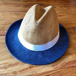 Janie and Jack Multi Color Straw Fedora